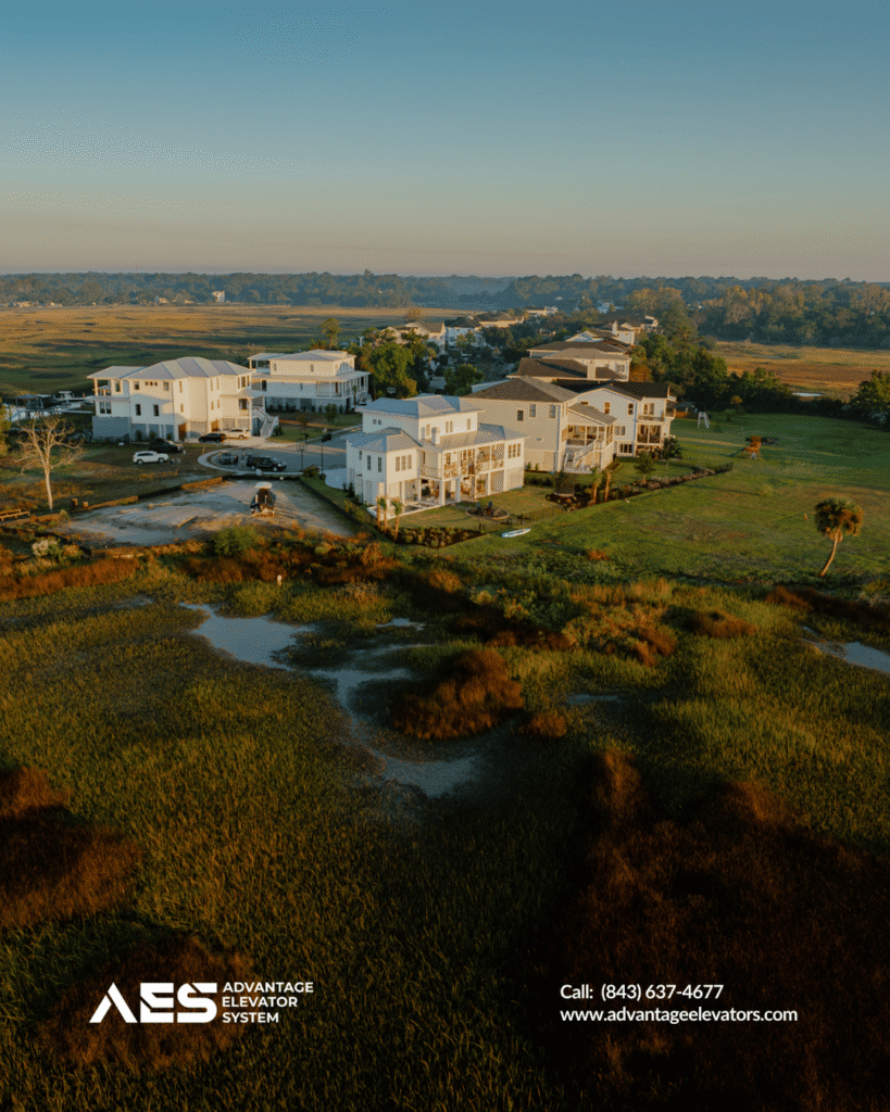 Residential elevator service Charleston coastal homes and waterfront properties